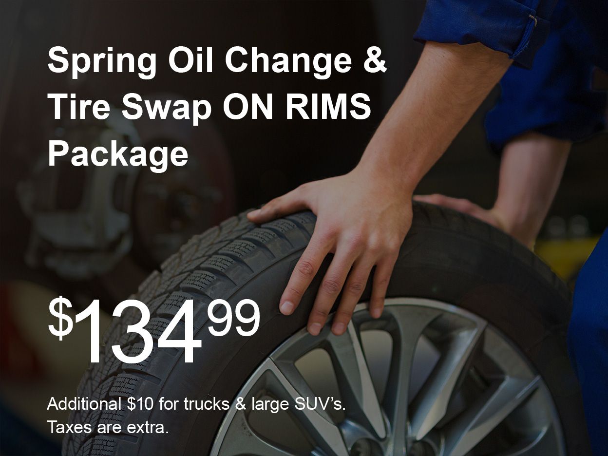 401 Dixie Nissan Spring Oil Change & Tire Swap Package