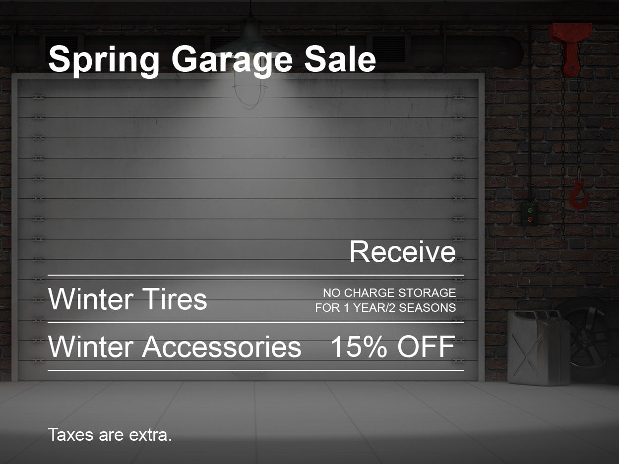 Spring Garage Sale Special