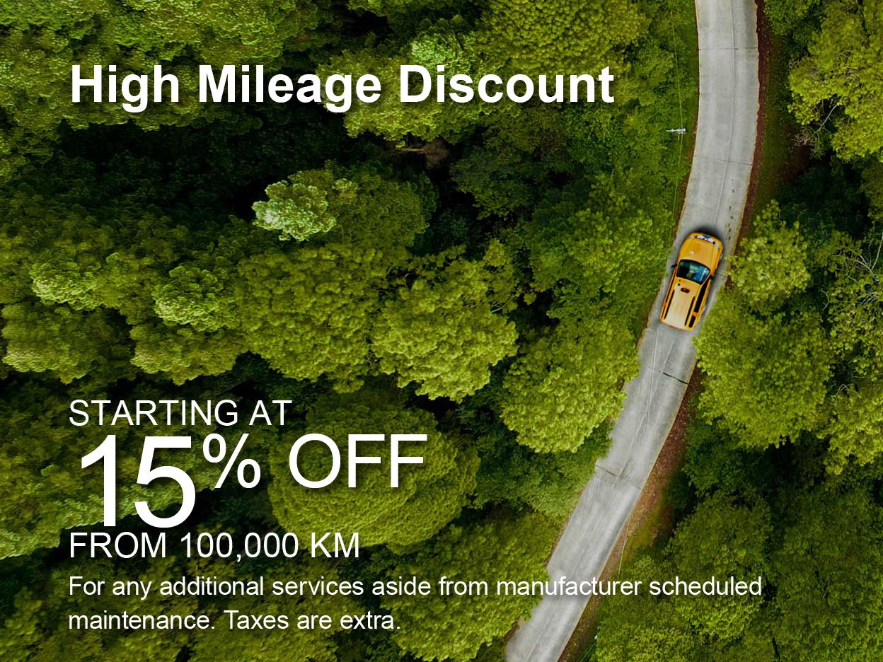 High Mileage Discount Special