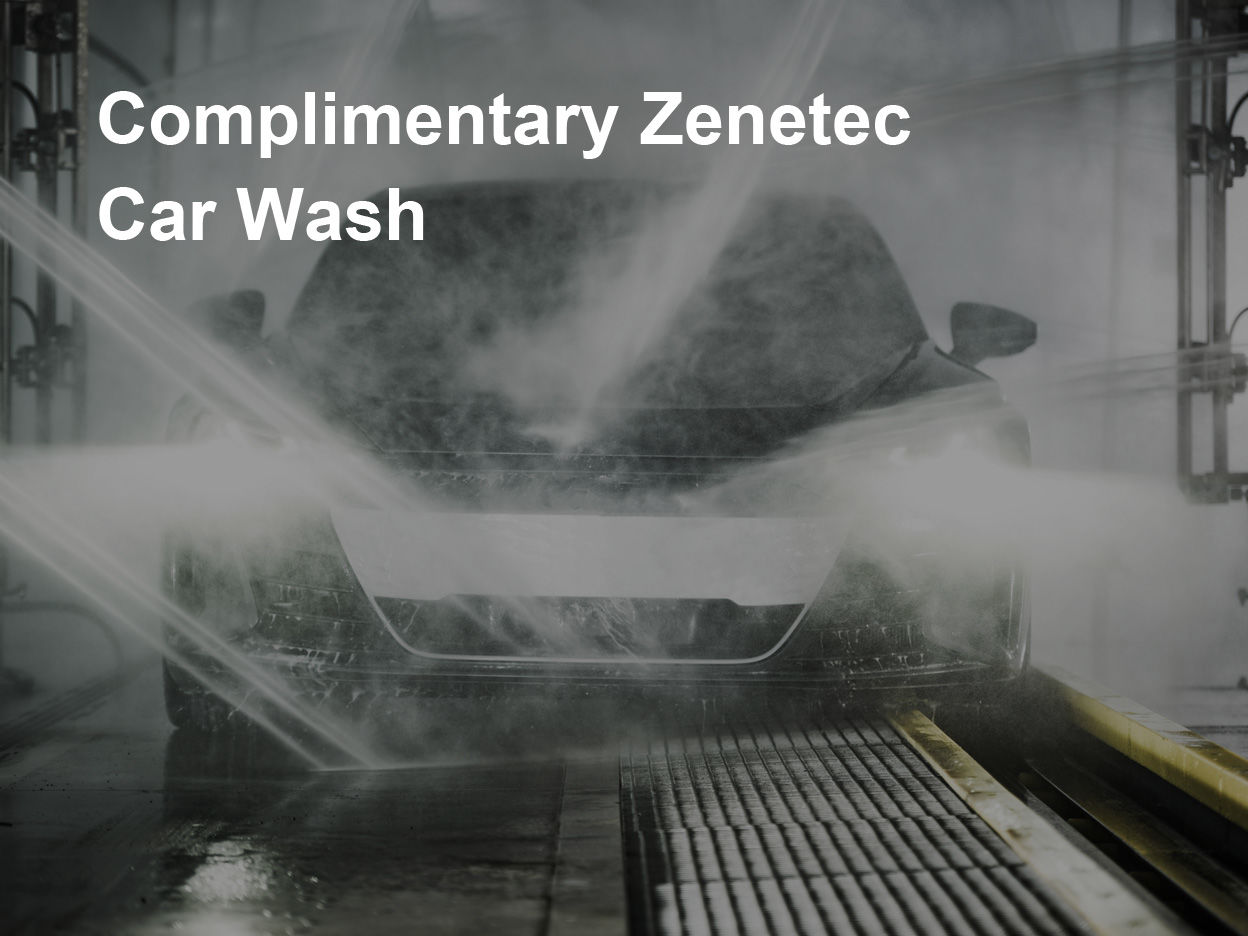 Complimentary Zenetec Car Wash Special