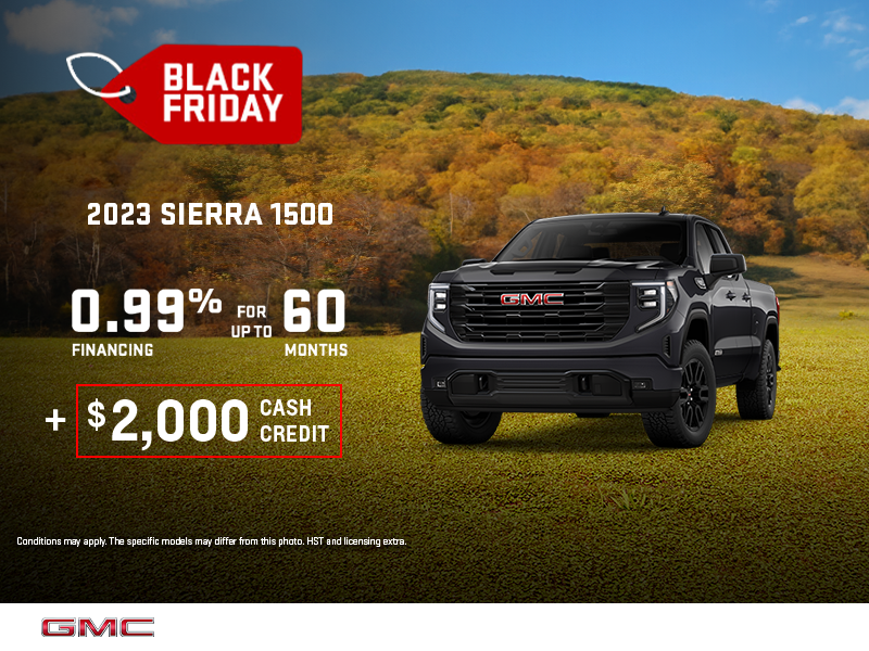 Black Friday offers on the 2023 Sierra 1500! Don't miss out!