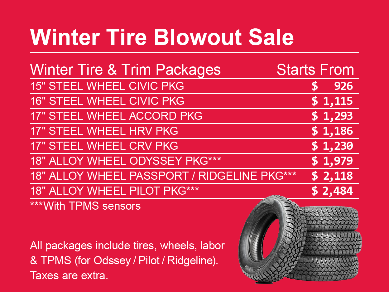 Winter Tire Blowout Special