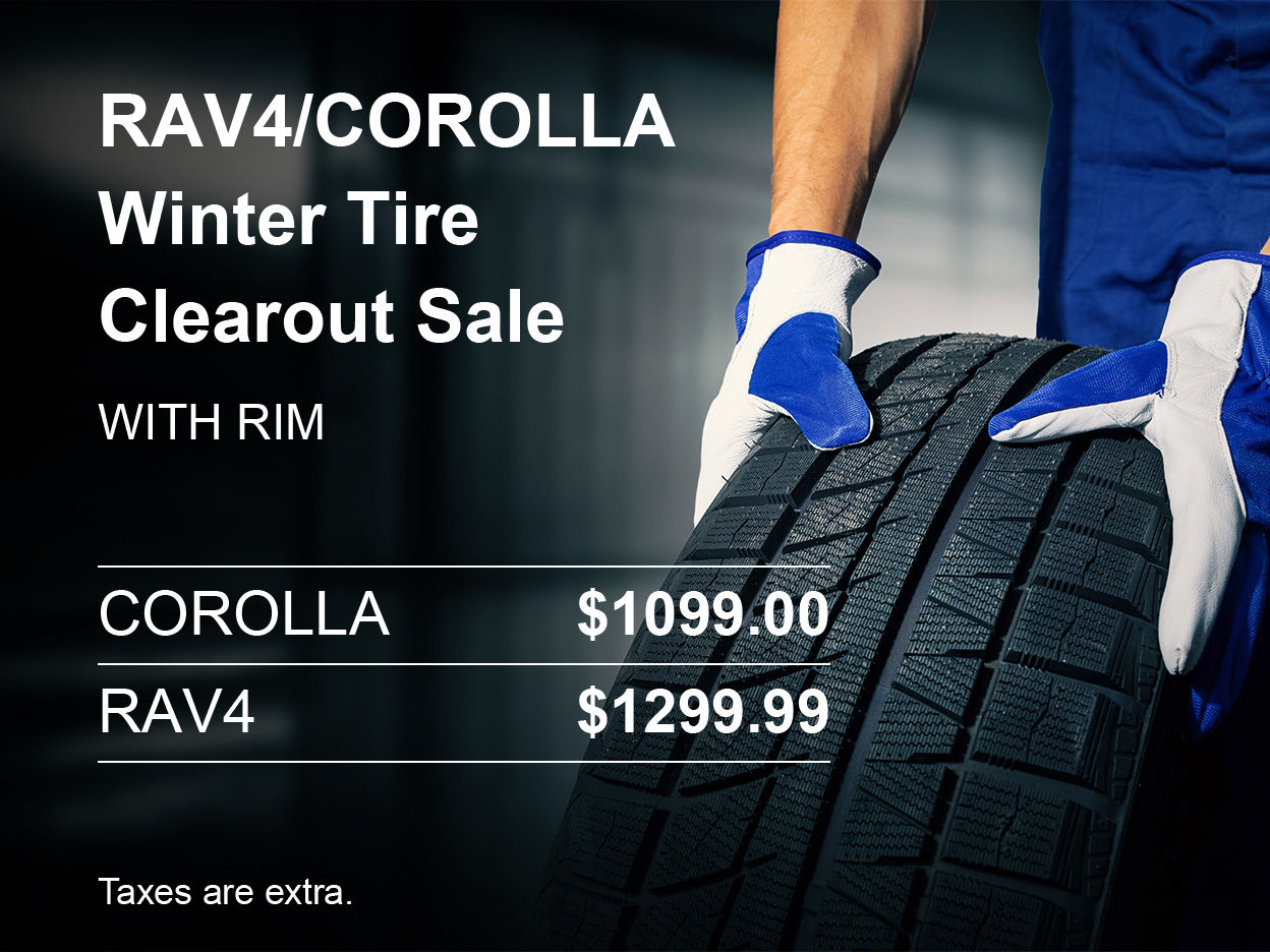 RAV4 & Corolla Winter Tires & Rims Special