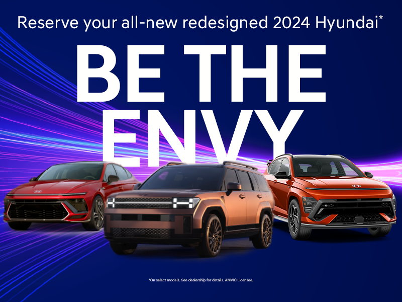 Reserve your all-new redesigned 2024 Hyundai*