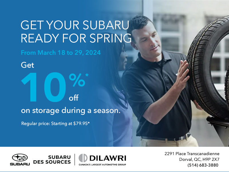 Get 10%* off on storage during a season.