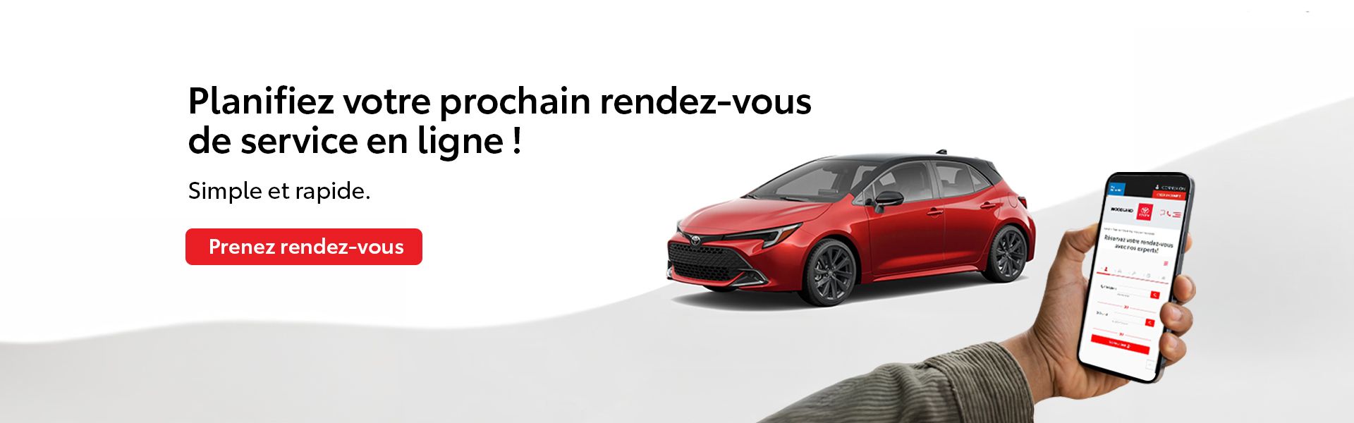 Planifiez votre prochain rendez-vous de service en ligne !