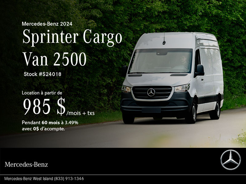 Sprinter Cargo Van 2500.