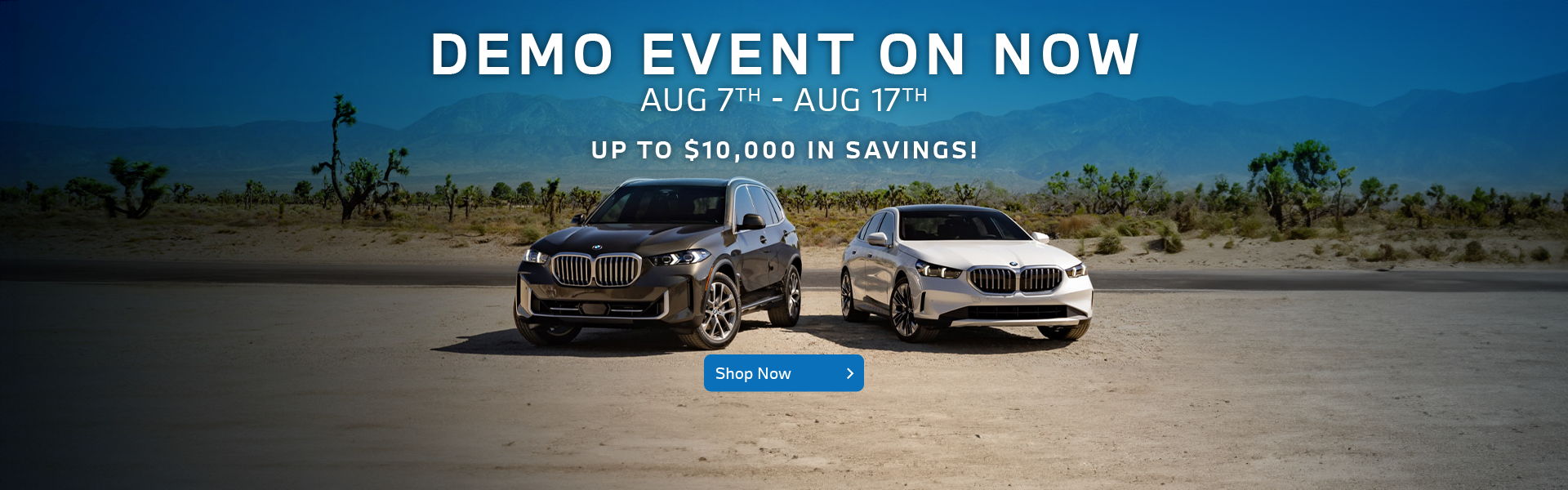 AUGUST DEMO SALES EVENT