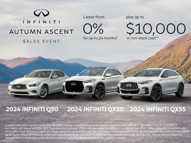 2024 INFINITI Q50 & QX50 & QX55