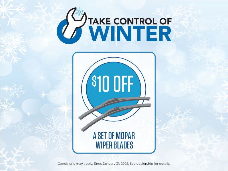 $10 off a set of MOPAR wiper blades