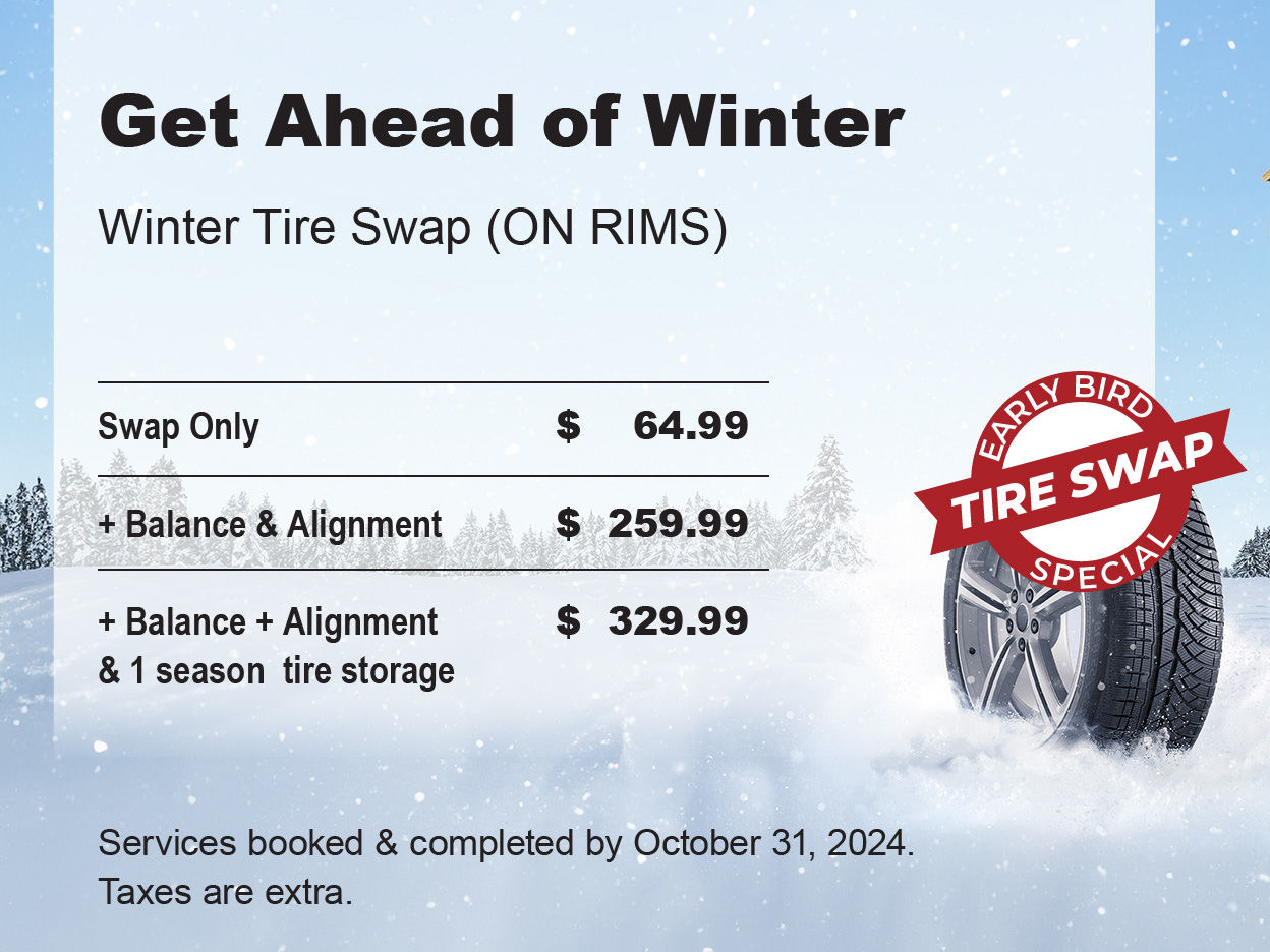 Early Bird Tire Swap Special