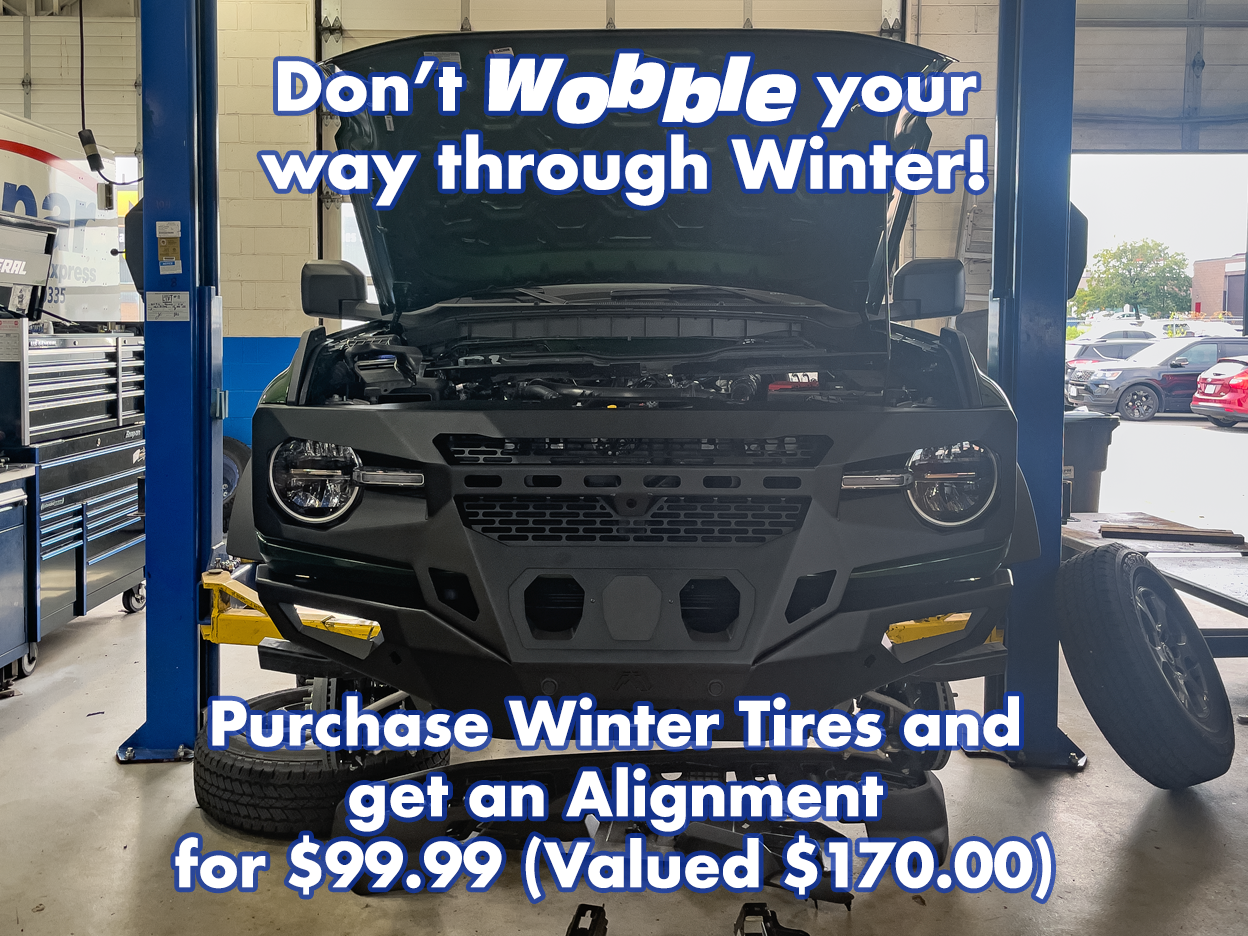 Purchase Winter Tires & get an alignment for $99.99