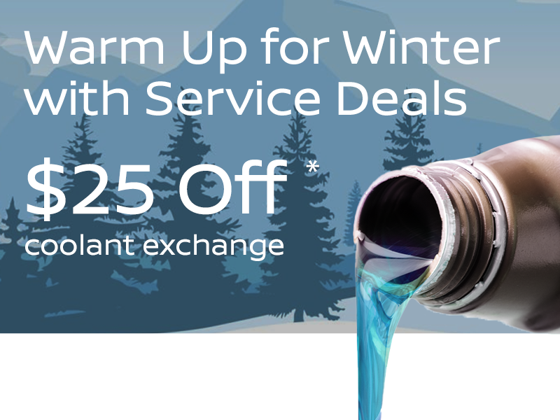 $25 Off coolant exchange