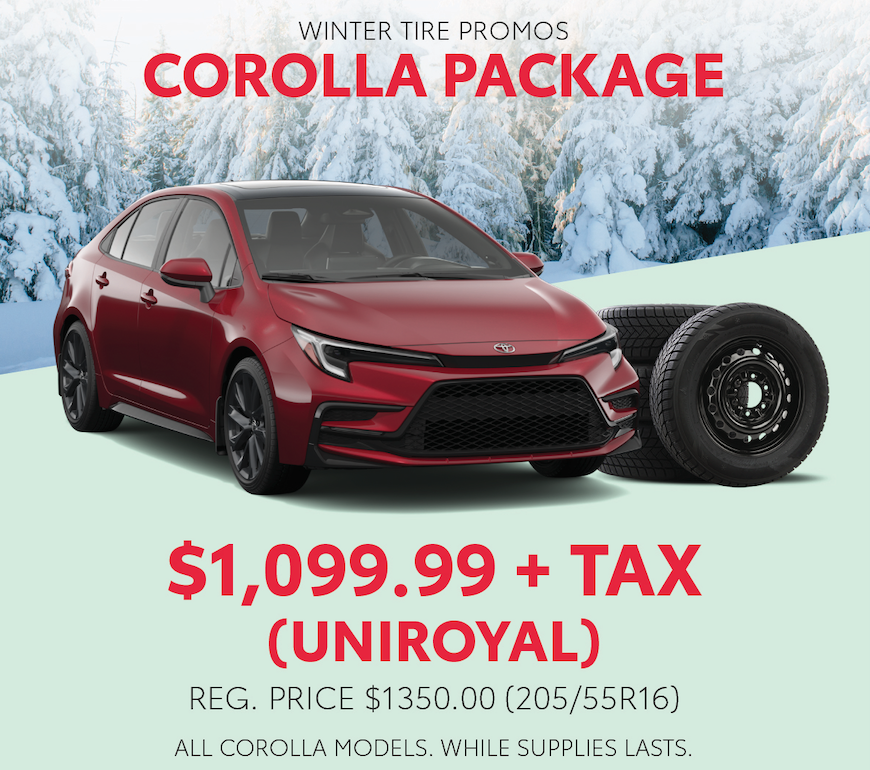 Corolla Winter Tire Package Special