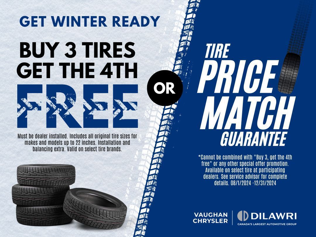 Buy 3 Tires and get the 4th FREE or The PRICE MATCH Guarantee