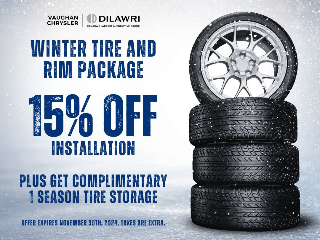 Winter Tire & Rim Package - get 15% off installation + 1 free season of tire storage