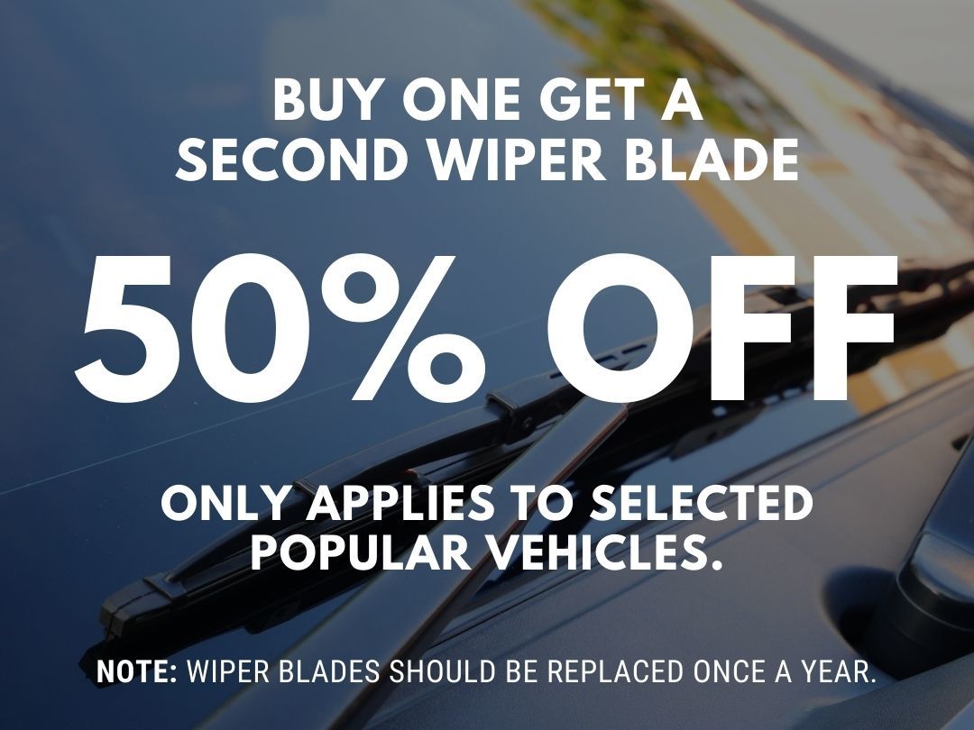 Buy one Wiper Blade and get the second for 50% off!