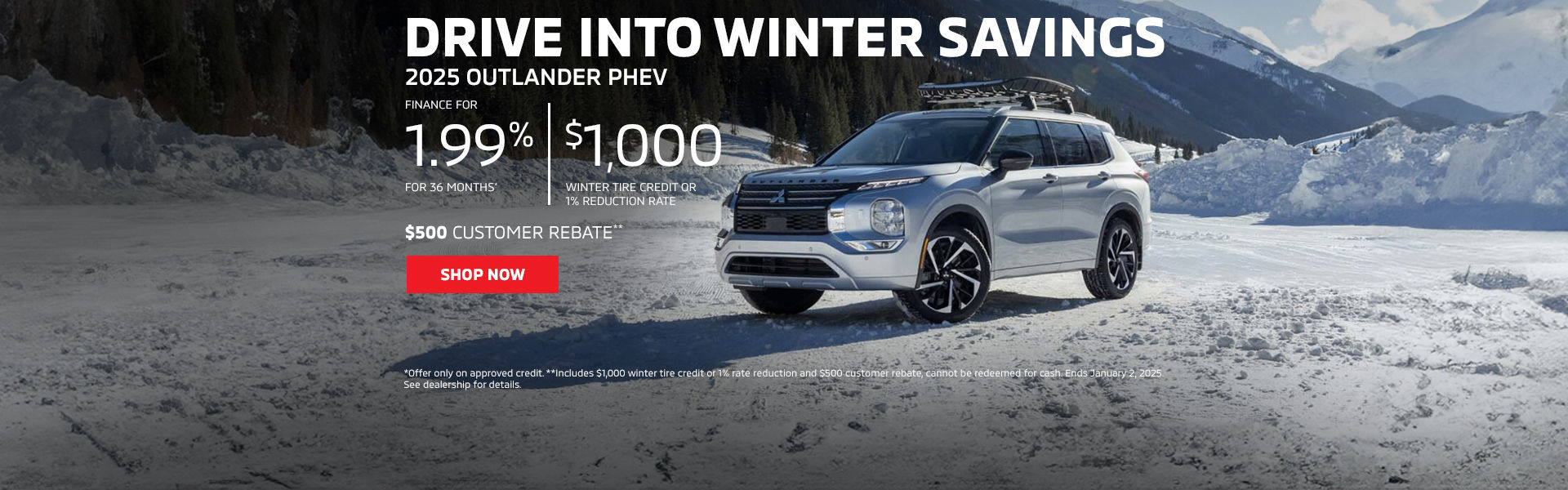 Drive Into Winter Savings - Outlander PHEV