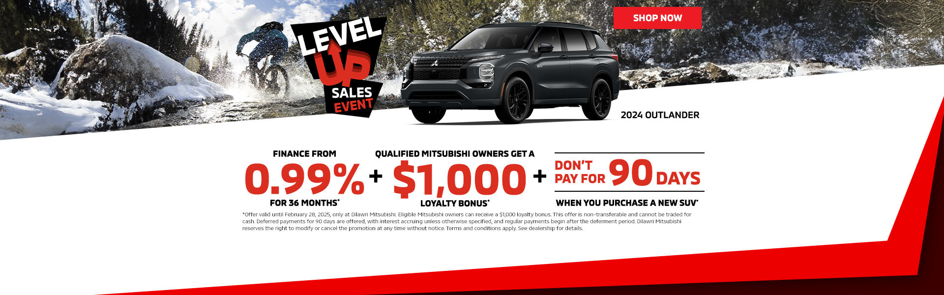 Level Up Sales Event - 2024 Outlander