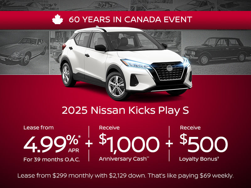 60 Years In Canada Event - 2025 Nissan Kicks Play