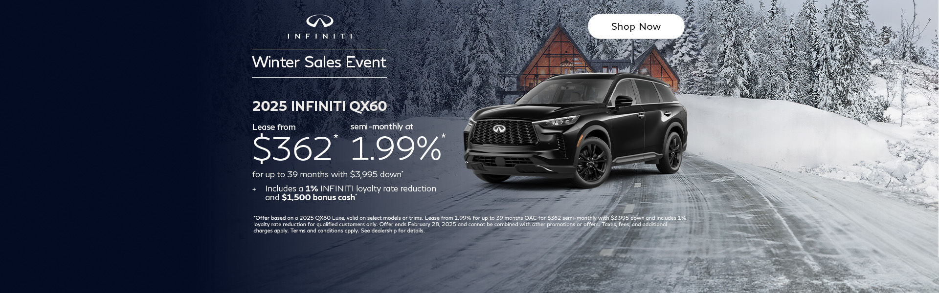 Winter Sales Event - 2025 INFINITI QX60