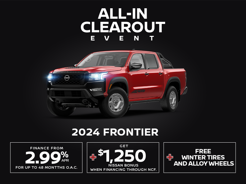 ALL-IN CLEAROUT EVENT - 2024 FRONTIER