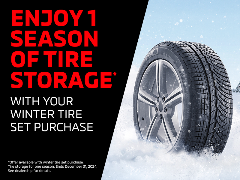 Enjoy 1 Season of Tire Storage with Your Winter Tire Set Purchase