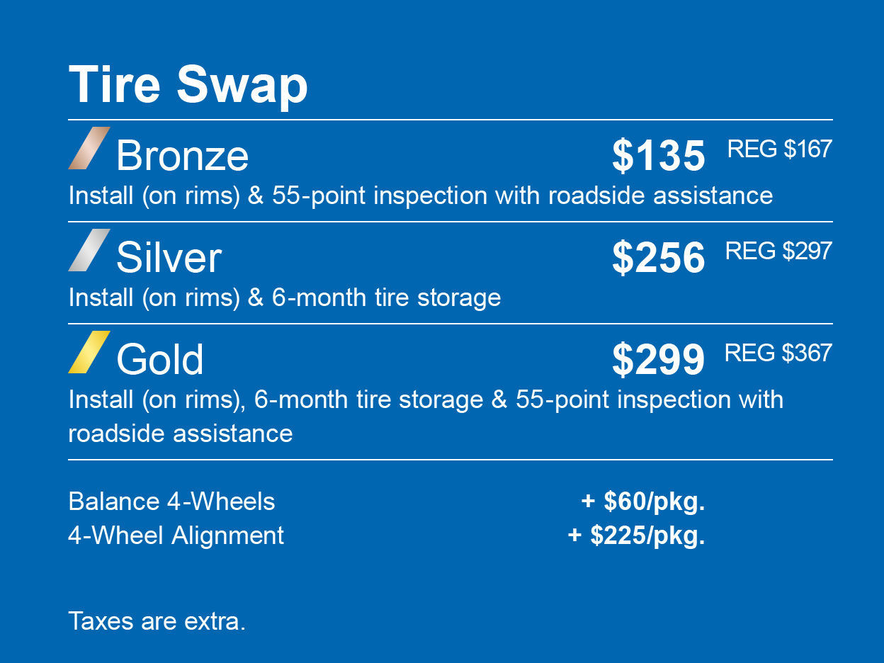 Tire Swap Package Specials