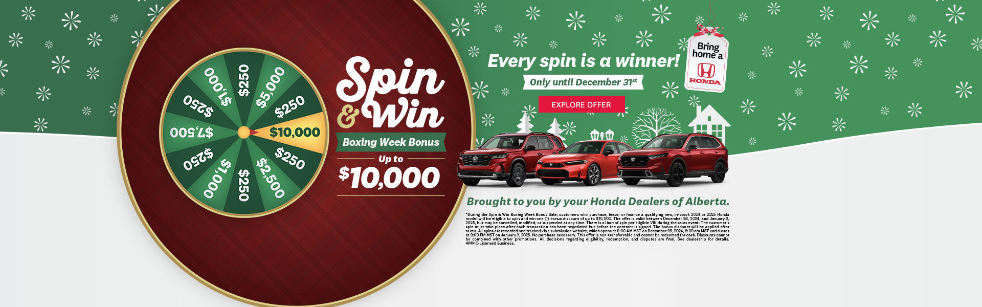 Spin & Week Boxing Week Bonus Event