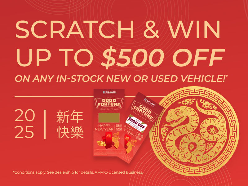 Scratch & Win up to $500 off on in-stock new & used vehicles*