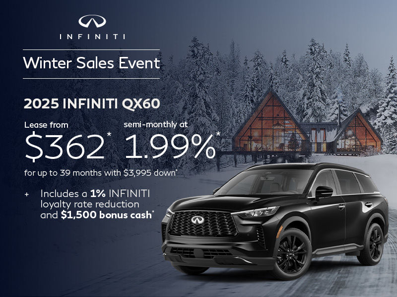 Winter Sales Event - 2025 INFINITI QX60