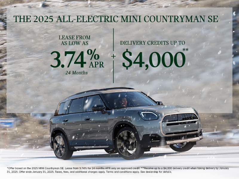 the 2025 All-electric mini Countryman SE