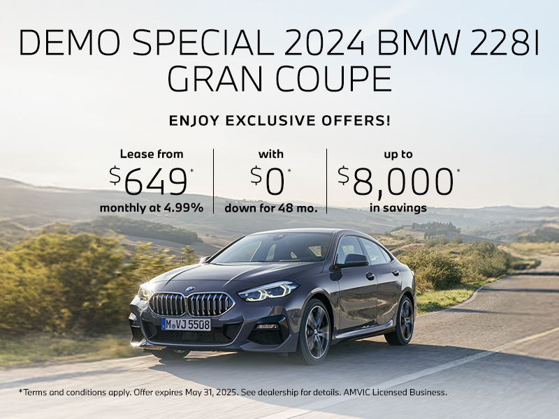 Demo Special – 2024 BMW 228i Gran Coupe