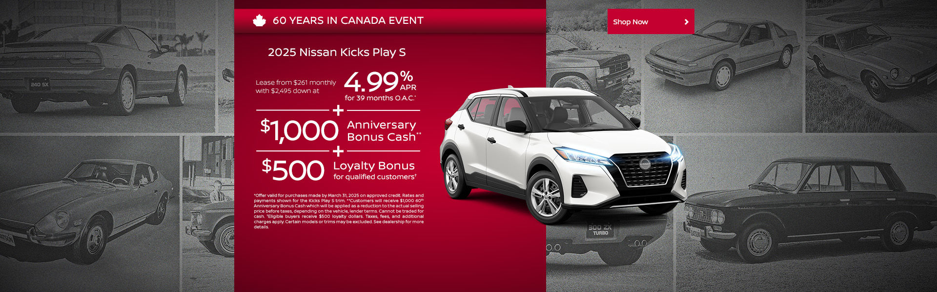 60 Years In Canada Event - 2025 Nissan Kicks Play