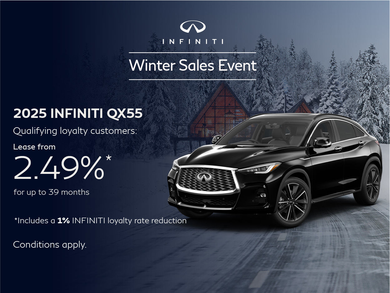 Get the 2025 Infiniti QX55 Today!