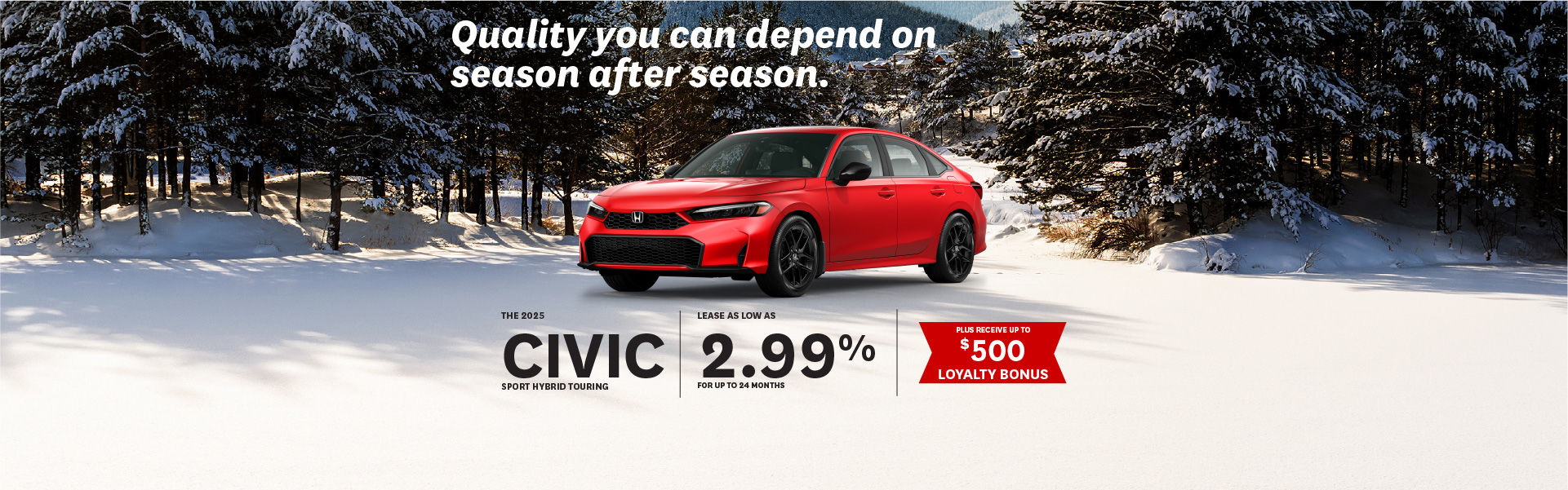 2025 Civic Hybrid - March Offers