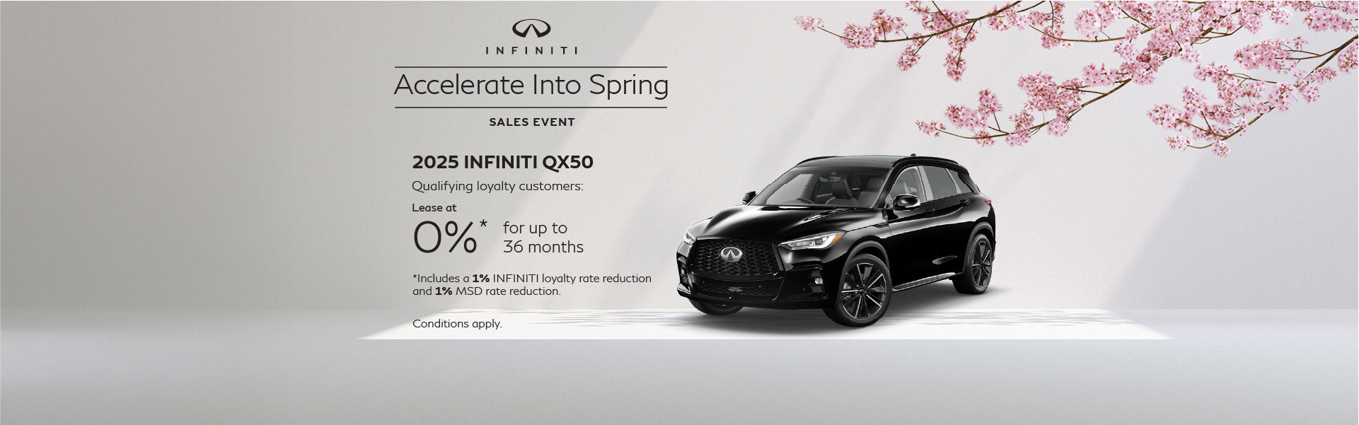 2025 QX50 - March Offers