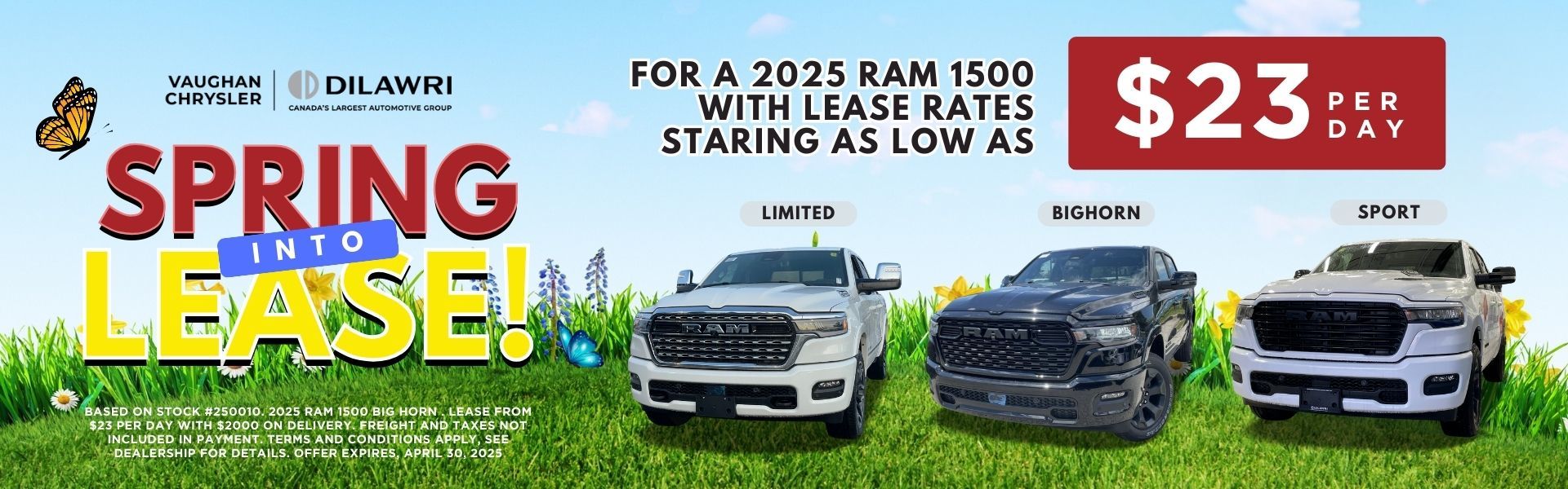 2025 Ram 1500 Spring into Lease