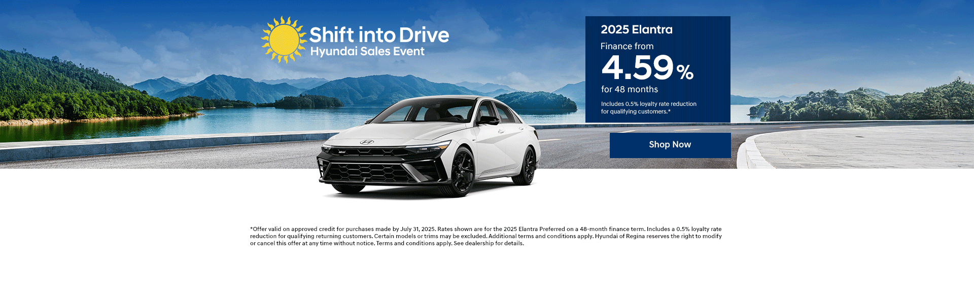 Shift into Drive Hyundai Sales Event - 2025 Elantra
