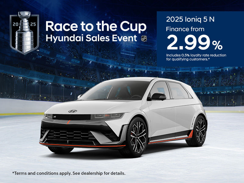Race to the Cup Hyundai Sales Event - 2025 Ioniq 5 N