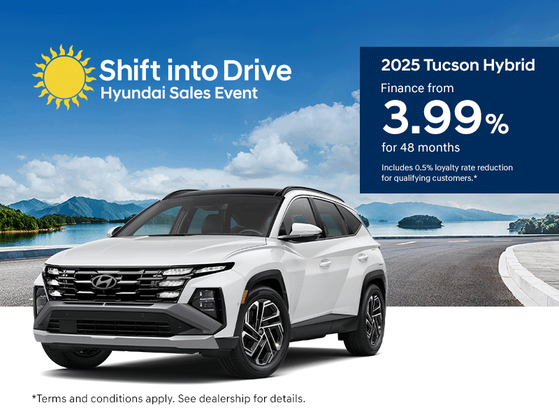 Shift into Drive Hyundai Sales Event - 2025 Tucson Hybrid