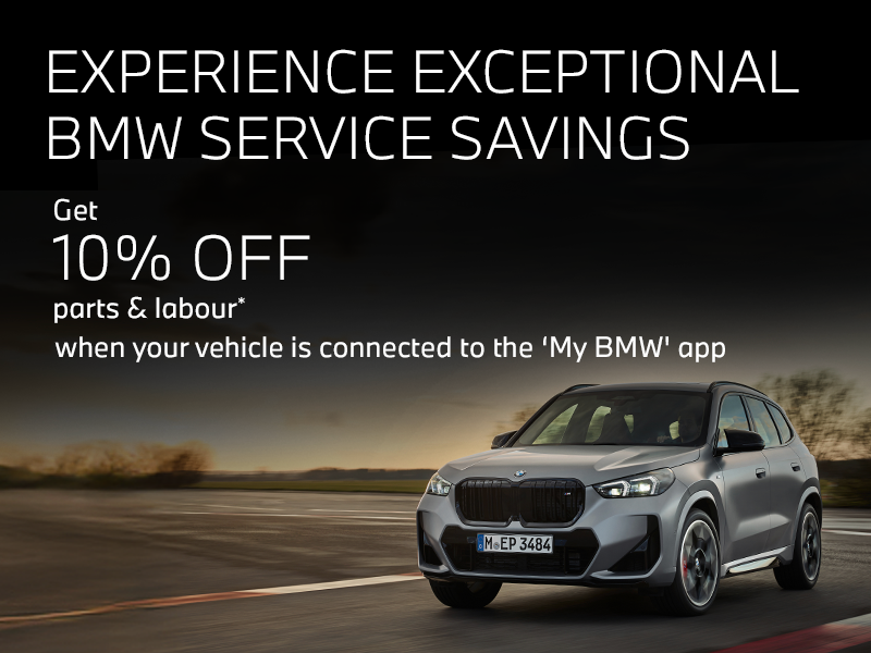 Experience exceptional BMW service savings