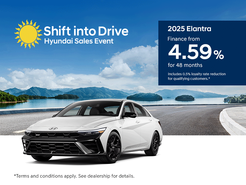 Shift into Drive Hyundai Sales Event - 2025 Elantra