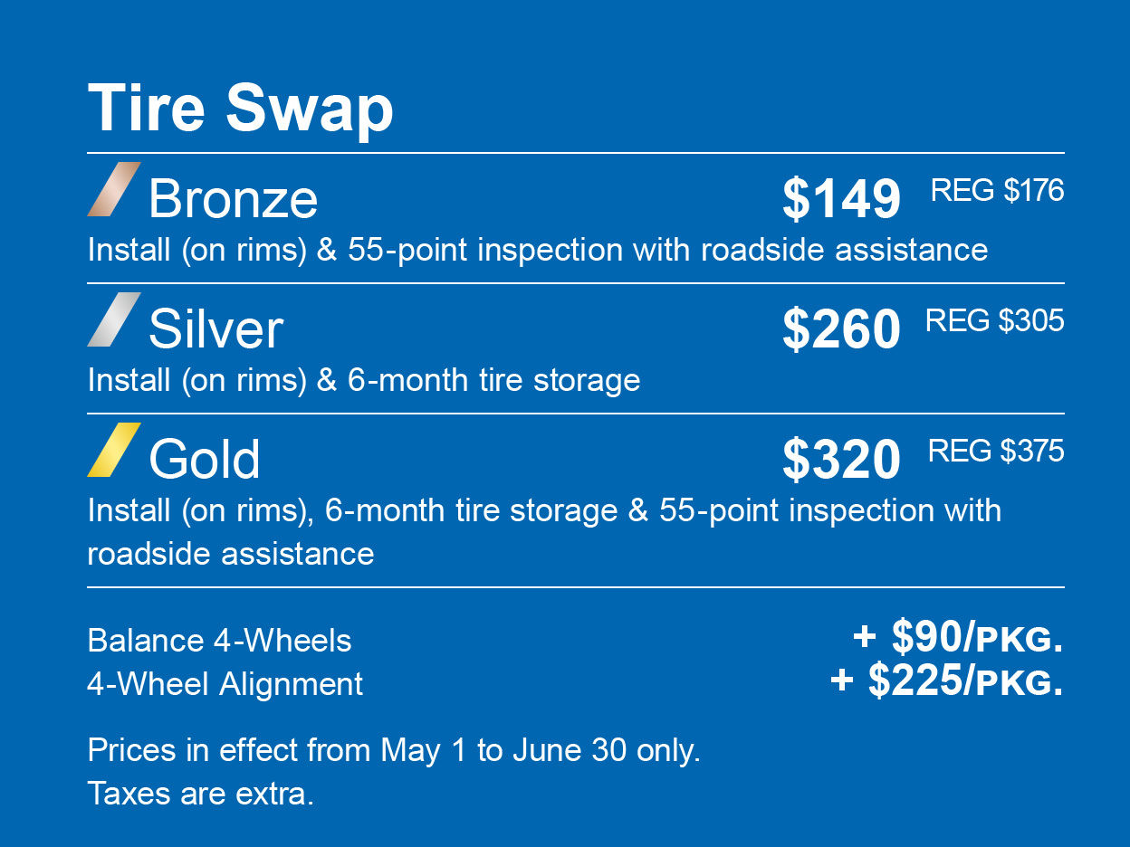 Tire Swap Package Specials