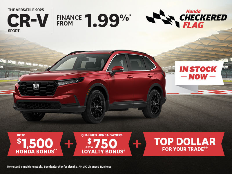 Honda Checkered Flag - 2025 CR-V Sport
