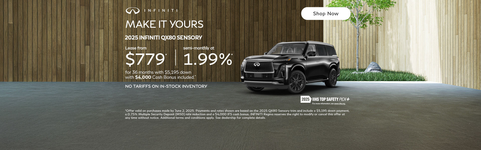 2025 INFINITI QX80 Sensory