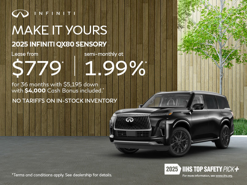 2025 INFINITI QX80 Sensory