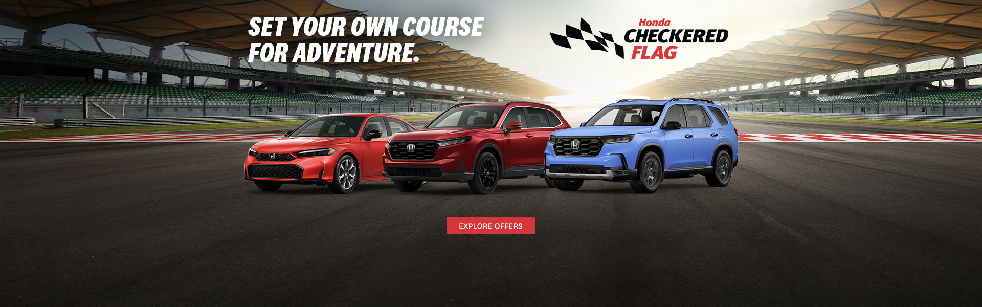 Honda Checkered Flag - May Offer