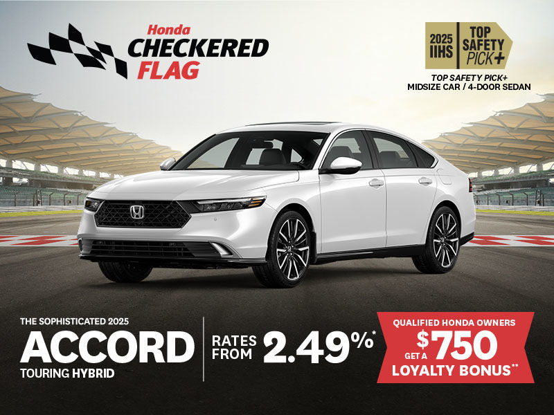 Honda Checkered Flag | 2025 Accord Touring Hybrid
