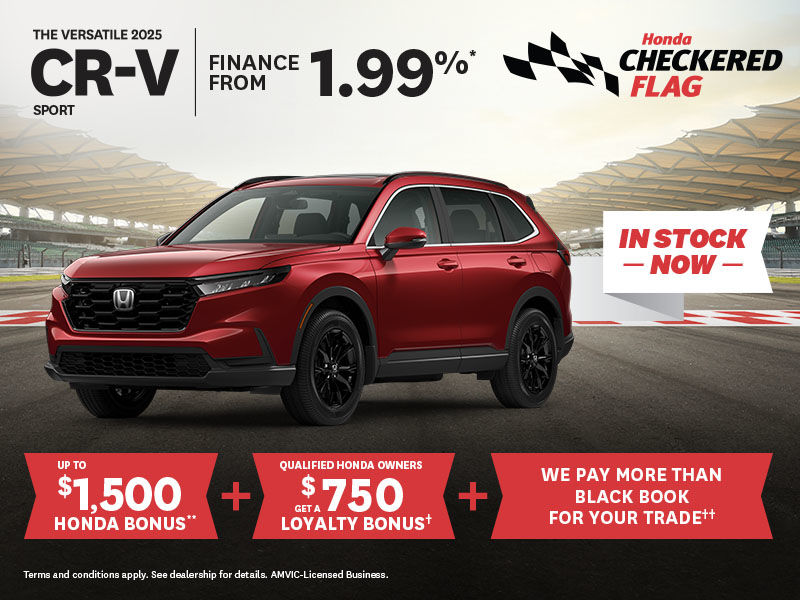 Honda Checkered Flag - 2025 CR-V Sport